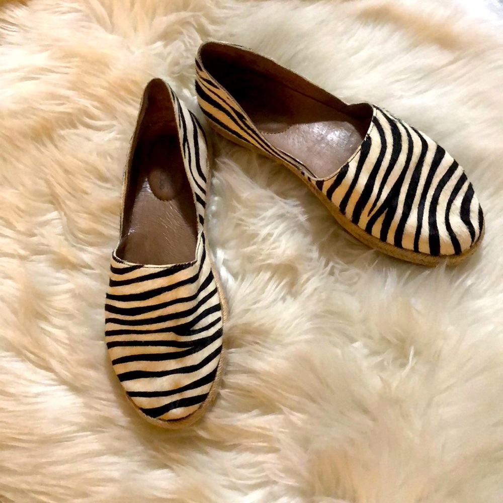 Cute espadrilles zebra leather